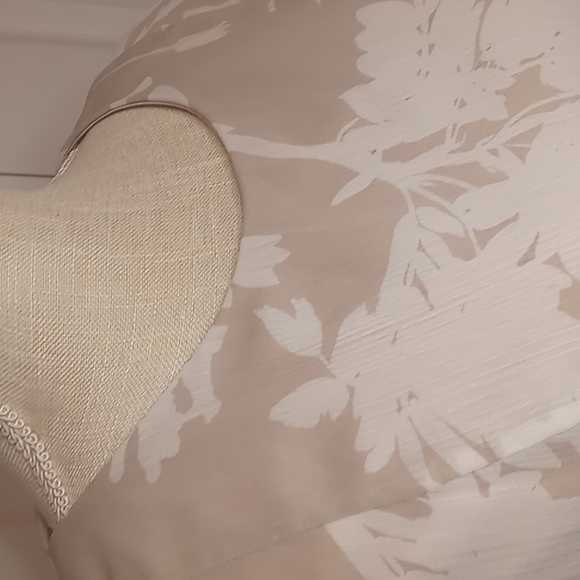 NWT Plus Size Chap's Chiffon Dress Size 16 in Khaki & White Floral - Picture 4 of 8